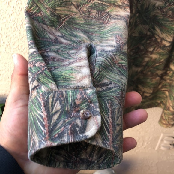 Vtg Fast Track Pine Tree Long Sleeve Hunting Shirt - Picture 7 of 7